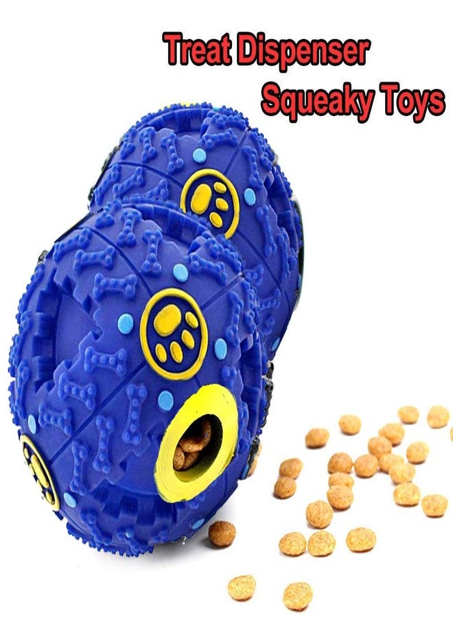 Sage Square Giant Playful Musical Cum IQ Treat Dispenser Chew Ball/Bite Resistant/Training Toy for Dog/Puppy/Cat/Kitten (Blue) - Image 2